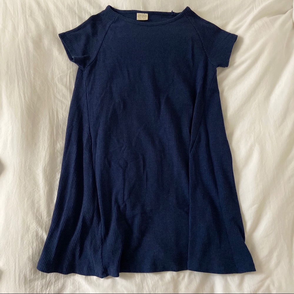 Zara Ribbed T-Shirt Dress